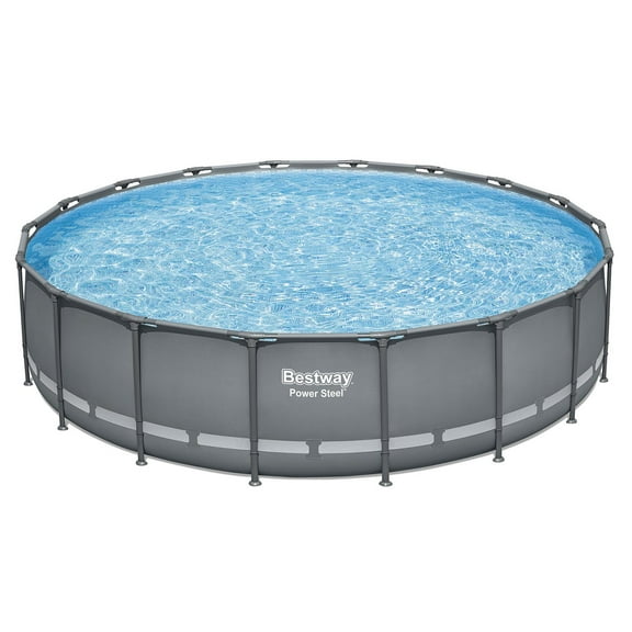 Bestway Power Steel 18’ x 48” Round Above Ground Pool Set