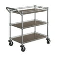 thumbnail interactive-video image 1 of Member's Mark NSF 3-Tier Heavy-Duty Commercial Utility Cart, 34” L x 18” W x 34.5” H, 1 of 13