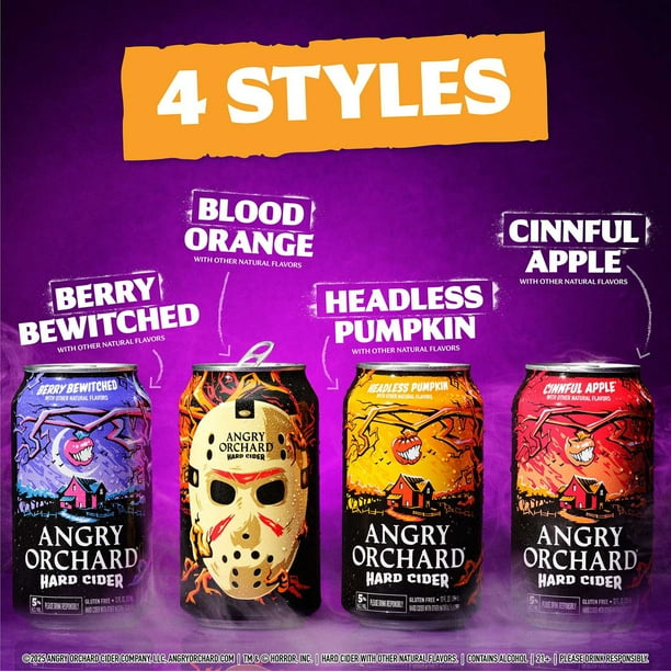 Angry Orchard Spiked Thrilled Pack Hard Cider Variety Pack, 12 fl
