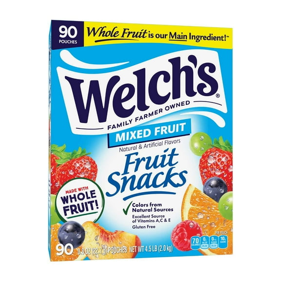 Welch's Mixed Fruit Fruit Snack, 0.8 oz, 90 pk.