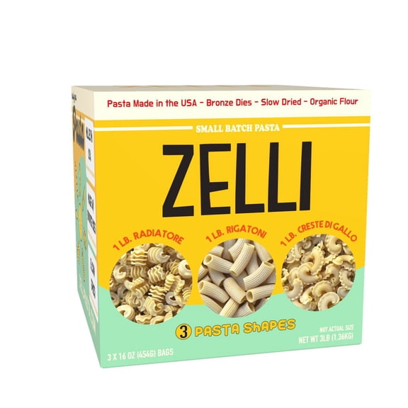 Zelli Pasta, Variety Pack, 16 oz., 3 pk.