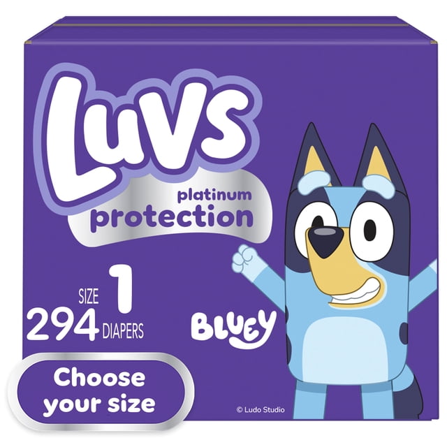 Luvs Pro Level Leak Protection Diapers, Sizes 1-8