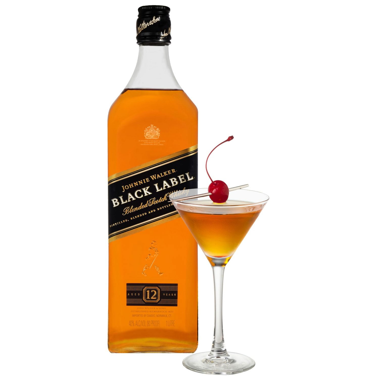 Johnnie Walker Black Label ウイスキー Johnnie Walker Black Label 12 Year 1L | Amster Wine | Amster Wine