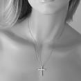 thumbnail image 8 of 0.71 CT. T.W. Diamond Cross Pendant in 14K Gold, 8 of 8