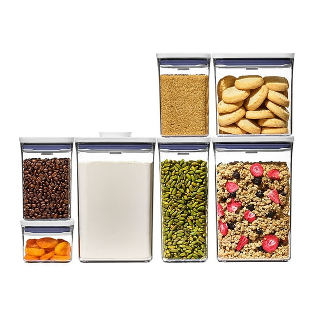 OXO POP　UP コンテナ 7ピースセット　新品　パスタ　ホワイト OXO 7-Piece Pop Air Tight Food Storage Containers - Samsclub.com