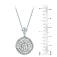 thumbnail image 2 of 2.00 ct. t.w. Round and Baguette Ballerina Pendant Necklaces in 14K Gold, 2 of 6