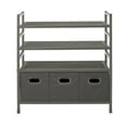 thumbnail image 3 of neatfreak 4-Tier Stackable Metal Storage Rack with Fabric Bins, 3 of 4
