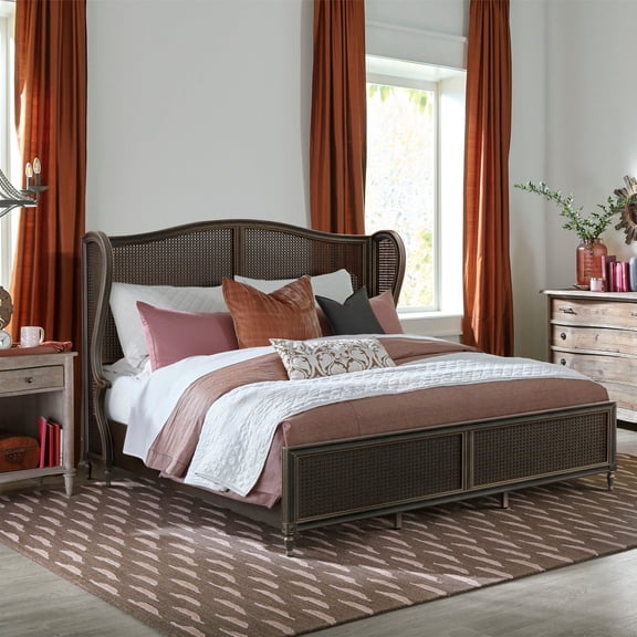 HH2 Home Sausalito Wood and Cane Bed, Assorted Sizes