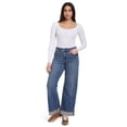 thumbnail image 4 of Nine West Women's Cuffed Wide Leg Jean, 4 of 5