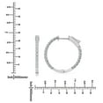 thumbnail image 5 of 0.45 T.W. Lab Created Round Diamond Hoop Earrings in 14K Gold, 5 of 5