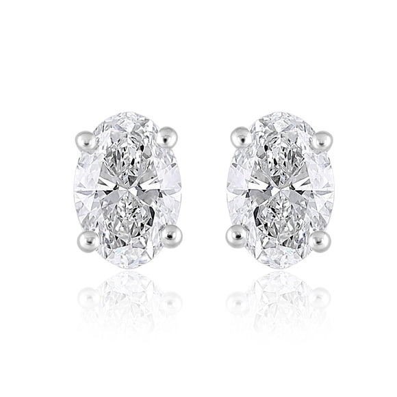 Lab Created 2.00 CT. T.W. Fancy Cut Diamond Stud Earrings in 18K Gold