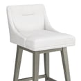 thumbnail image 16 of HH2 Home Upholstered Tapered Back Wood Adjustable Height Swivel Bar Stool, 16 of 19