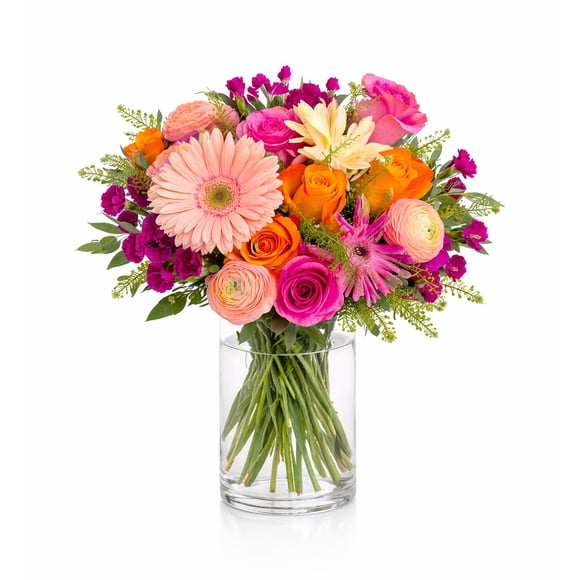 Member's Mark Shades di Amore Bouquet with Vase, 21 stems