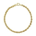 thumbnail image 1 of Diamond Cut Rope Chain Bracelet in 14K Gold, 1 of 6