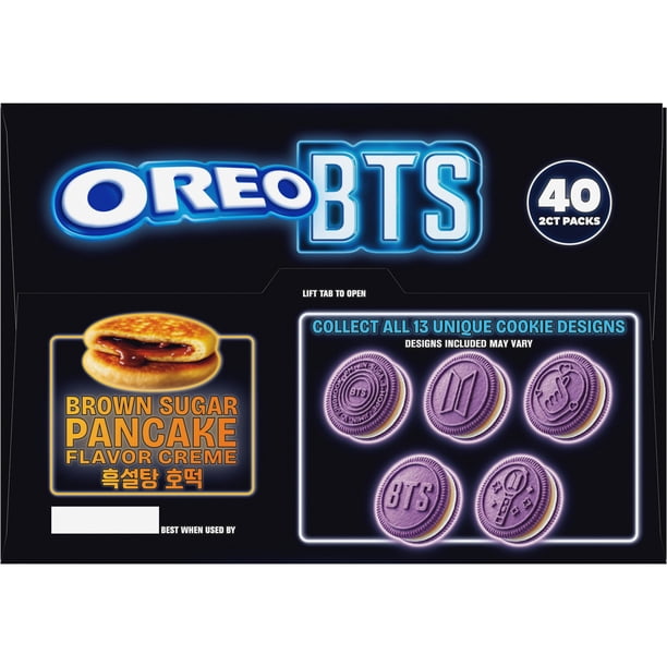 OREO BTS プレートセット Oreo BTS & OREO Double Stuf Cookies Variety Pack, 1.02 oz., 40 pk