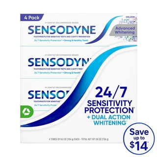 Sensodyne Advanced Whitening Toothpaste, 6.5 oz., 4 pk.