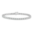 thumbnail image 1 of Lab Created Round Cut Diamond Tennis Bracelet in 18K Gold, 1 of 8