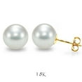 thumbnail image 1 of Akoya Pearl Stud Earrings in 18K Yellow Gold, 1 of 4