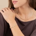 thumbnail image 7 of Lab Created Diamond 6.96 CT. T.W. Round & Marquise Bracelet in 14K Gold, 7 of 7