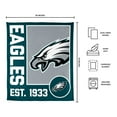 thumbnail image 3 of Logo Brands Philadelphia Eagles 60"x70" Super Plush Blanket, 3 of 6