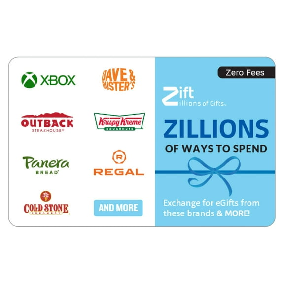 Zillions $50 eGift Card – Zift Zillions of Gifts