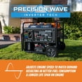 thumbnail image 2 of 10,000 / 7,800-Watt Tri-Fuel Ultra Quiet Home Backup Inverter Generator , CO Auto Shutoff, and Electric Start, 2 of 8