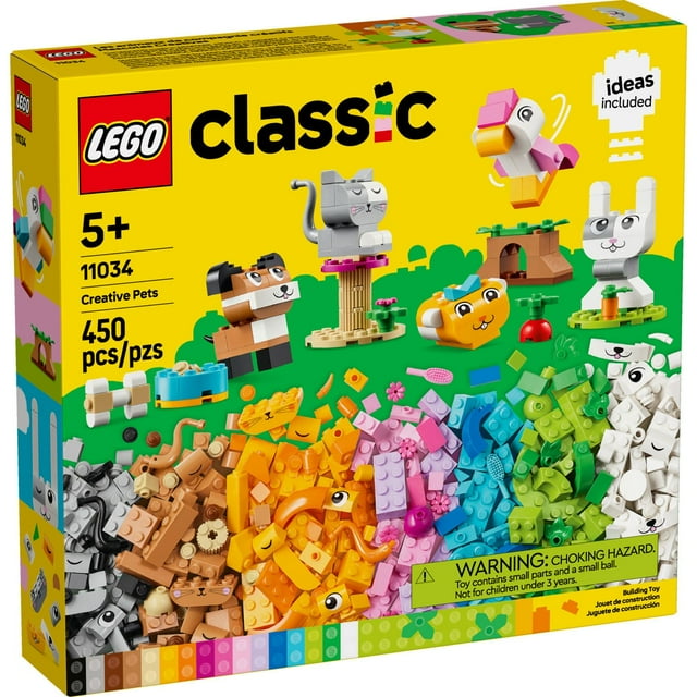 LEGO Classic Creative Pets Buildable Animal Toy, 450 pcs.