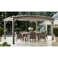 thumbnail image 1 of Member's Mark 12' x 16' Galvanized Steel Pergola Light Brown, 1 of 7