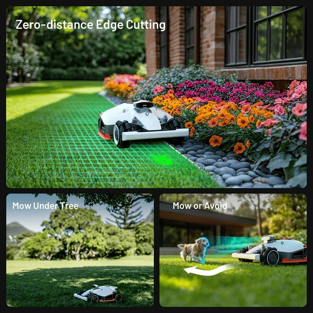 LUBA 2 AWD 5000 Robotic Lawn Mower, Reception for 1.25 Acre, Max