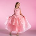 thumbnail image 5 of Universal Pictures Wicked Glinda Pink Kids Prestige Gown Costume, 5 of 7