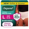 thumbnail image 1 of Depend Fresh Protection Incontinence Underwear for Women, Choose Size, 1 of 11