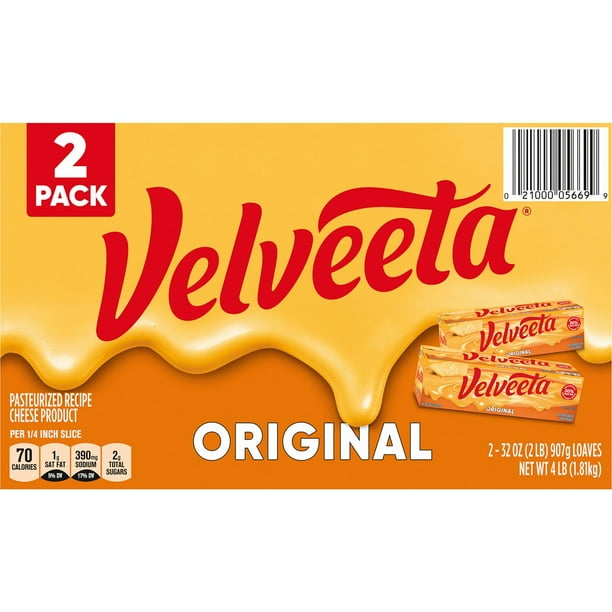Velveeta Original Pasteurized Cheese Loaf 32 oz., 2 ct. - Samsclub.com