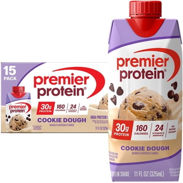 Premier Protein 30g High Protein Shake, Cookie Dough, 11oz., 15 pk.