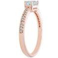 thumbnail image 3 of Baguette Cut Gemstone and 0.10 CT. T.W. Diamond Ring in 14K Gold, 3 of 4