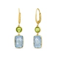 thumbnail image 1 of Multi-Gemstone Dangle Earrings in 14K Gold, 1 of 6
