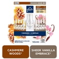 thumbnail image 1 of Glade PlugIns Scented Oil, Cashmere Woods with Sheer Vanilla Embrace, 1 Warmer + 9 Refills, 1 of 11