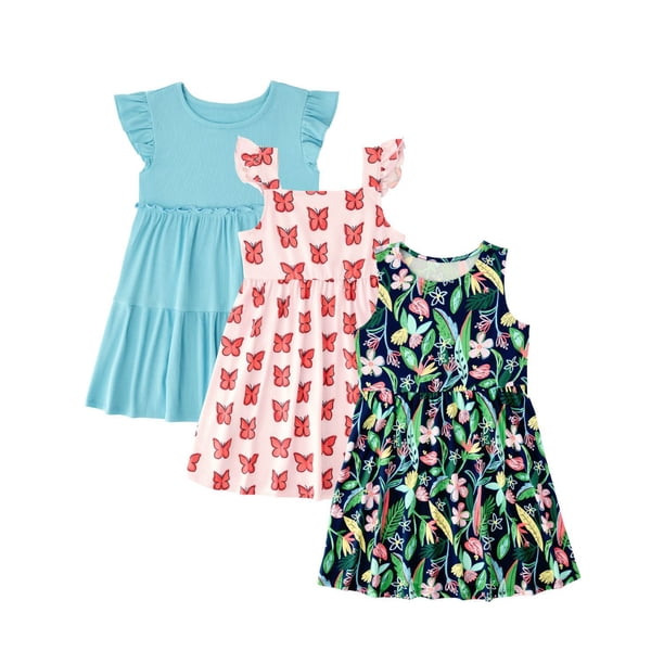 Member's Mark 3Pk Play Dress Navy 3T:- Navy, 3T