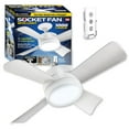 thumbnail image 2 of Bell + Howell Socket Fan LED Light, 15.7", Assorted Colors, 2 of 7