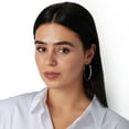 thumbnail image 5 of High Polish Hoop Earrings in 14K Gold, 5 of 5