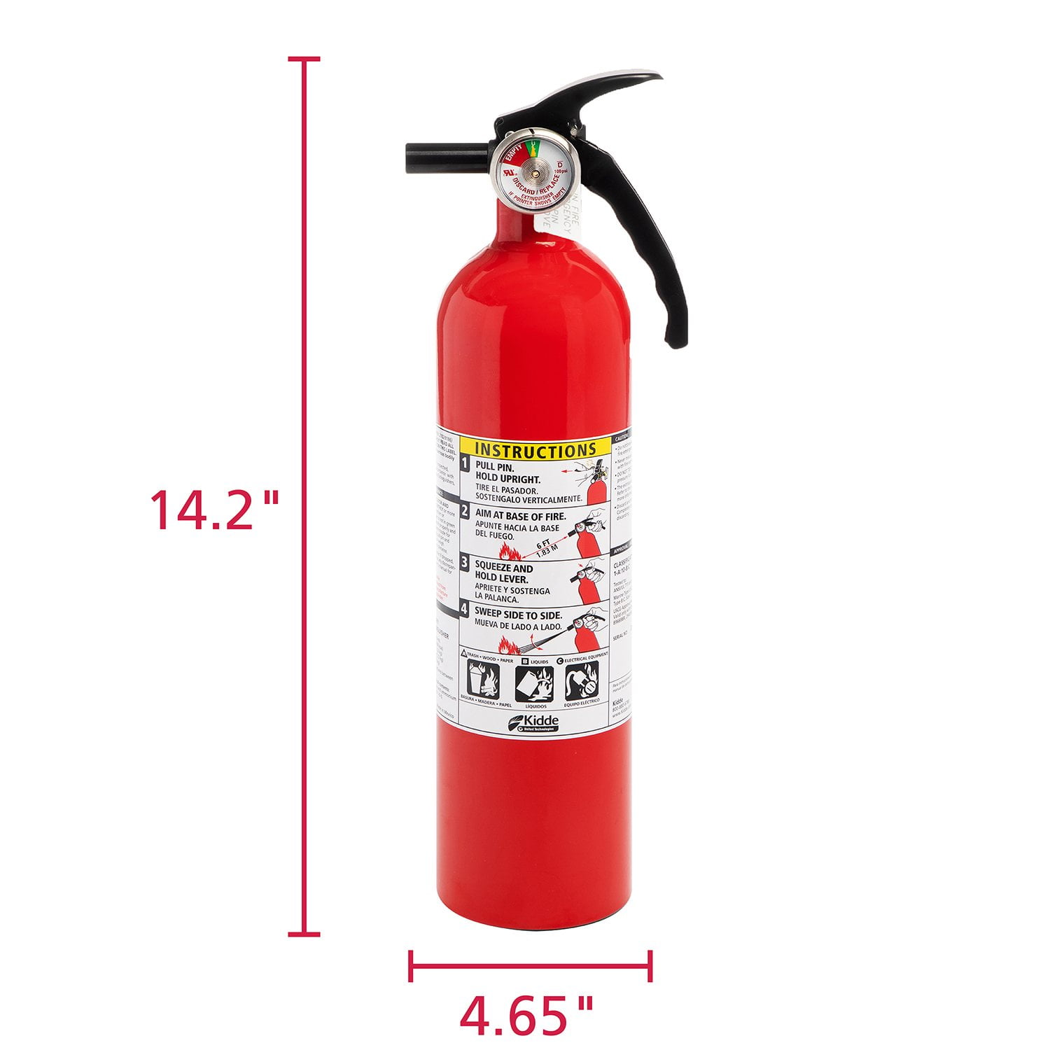 Kidde Twin Pack Fire Extinguisher, Rated 1A10BC - Samsclub.com