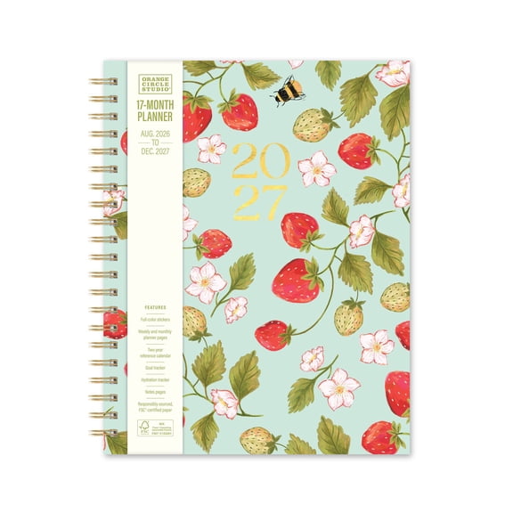 2027 Fruit and Flora XL Spiral Planner by Orange Circle