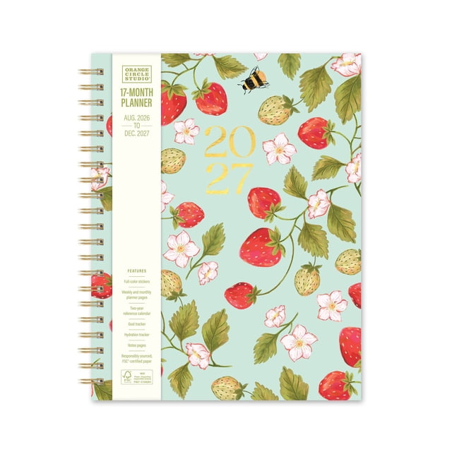 2027 Fruit and Flora XL Spiral Planner by Orange Circle