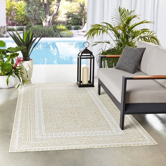 Member's Mark Everwash Willow Indoor/Outdoor Area Rug, 5' x 8'