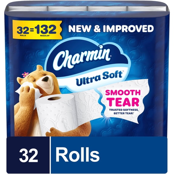 Charmin Ultra Soft 2-Ply Toilet Paper 32 rolls, 215 sheets/roll