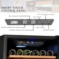 thumbnail image 9 of Lanbo 24 Inch 165 Bottle Single Zone Wine Cooler Fridge, 9 of 16
