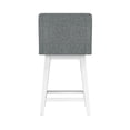 thumbnail image 14 of HH2 Home Upholstered Tapered Back Wood Adjustable Height Swivel Bar Stool, 14 of 19