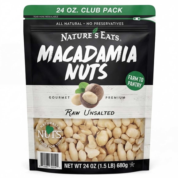 Nature’s Eats Macadamia Nuts, 24 oz.
