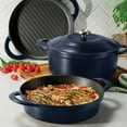 thumbnail image 5 of Tramontina 4-Piece Stackable Enamel Cast Iron Cookware Set (Choose Color), 5 of 15