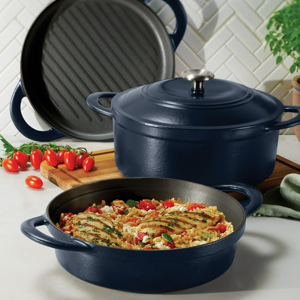 Tramontina 4-Piece Stackable Enamel Cast Iron Cookware Set (Choose