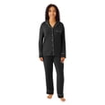 thumbnail image 1 of Dreammark Women's 2-Piece Notch Collar Pajama Set, 1 of 12